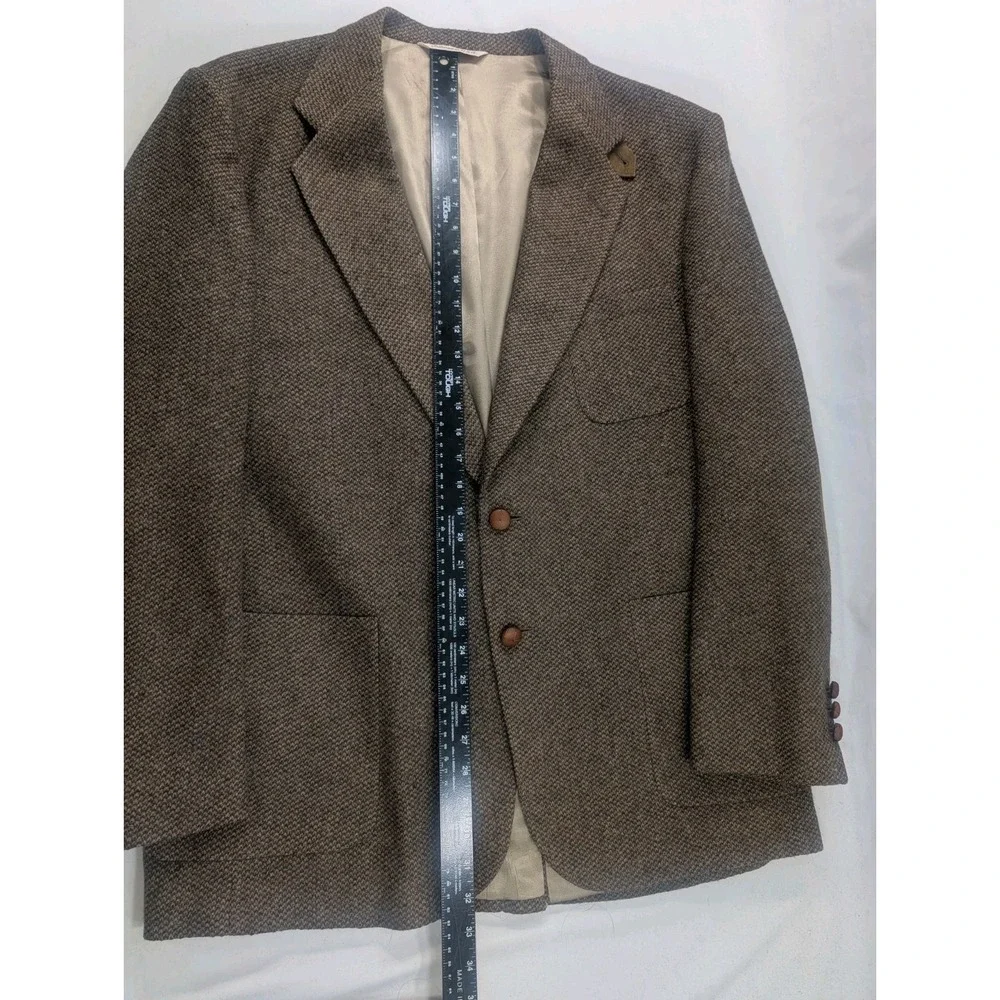 Stafford Blazer Sports Suit Jacket Tweed BirdEye Hopsack Confetti 46L 50
